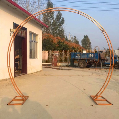 半圆形绢花拱门