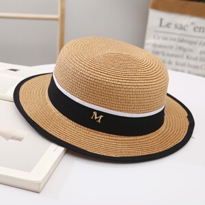帽f帽礼阳草子阳太白伦夏沙帽季出新遮英女帽平色清顶滩夏天游小