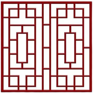 园林装饰背景墙铝合金格栅山水造型铝窗k花定制棕色烤漆厂家批发