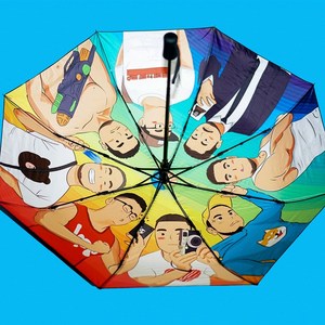 高档满头大汉伞盖世英熊晴雨个性太阳伞雨伞创意潮流男伞两用实用