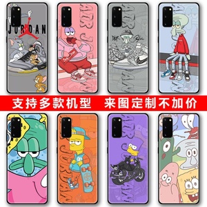 潮牌章鱼哥情侣猫鼠aj手机壳华为40pro荣耀v30s/galaxys20/s9