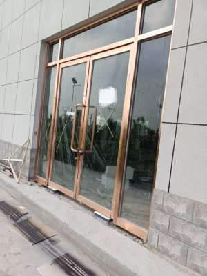 天津定做不锈钢玻璃门办公室玻璃隔断底商大门钢化玻璃门无框推拉