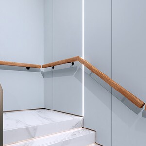 网红楼梯扶手实木新中式自装简易栏杆木质走廊通道护栏杆阁楼室内