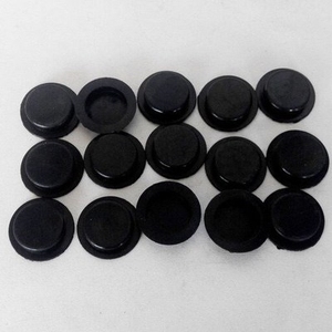 石膏娃娃封底板黑色底塞封底塞模具存钱罐封底塞子橡胶底盖27mm.