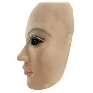 硅胶头套伪娘头套胶容化妆人皮面皮人脸易容乳真l面具全脸硅易仿j