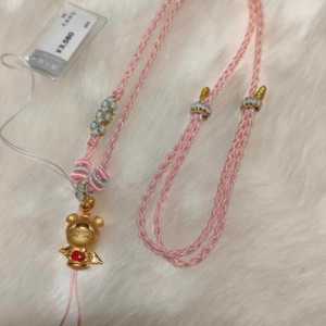 周大福天使宝宝足金黄金吊坠项链专柜正品代购周大福 59折_阿里巴巴找