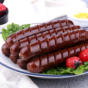 50根麻辣黑鸭风味烤肠1900g热狗肠香肠手抓饼烤香肠火腿肠