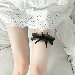 腿环朋克新潮日系洛丽塔蝴蝶结大圈少女可爱软妹萝莉袜子个性配饰