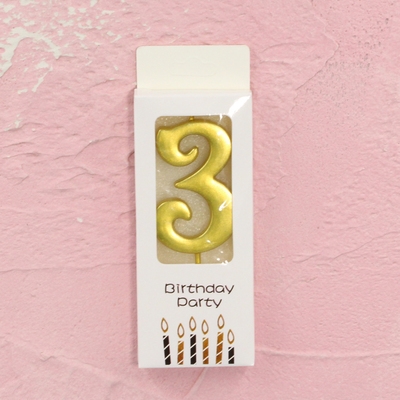 20g21盒装金色数字蜡烛生日蛋糕蜡烛金色蜡烛周岁过寿独立装数字