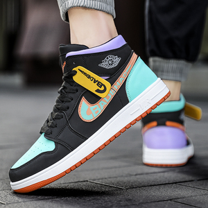 耐克官网aj男鞋春季情侣潮鞋2022春夏季学生休闲运动板鞋莆田高帮