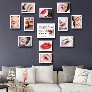 美容院画框纹绣美甲睫墙壁挂画画报工作室客厅装饰画半永久相框