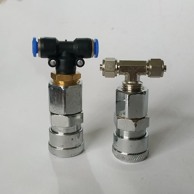 轮胎打气软管黄色软w管双头加rz气咀汽车摩托车自行车单车充气嘴