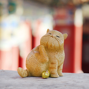 20222022故宫的猫 t如意x猫 吉祥如意 故宫文化创意摆件a.a.