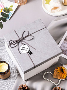 正方形礼物包装盒子超大生日简约创意伴手礼盒高级感伴手礼盒
