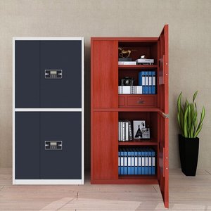 钢制电子密码指纹文件试卷保密柜加厚双节档案办公密码保险柜