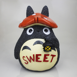 新款龙猫石膏娃娃乳胶模具手工制作白胚卡通儿童涂鸦x彩绘摆摊创