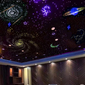 星空顶光纤灯影音室家庭影院儿童房卧室酒吧会所吊顶天花板满天星
