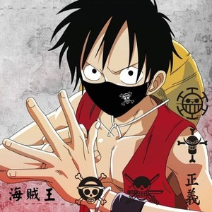 海贼王路飞草帽op口罩索隆男士女生四季通用学生防风个性动漫周边