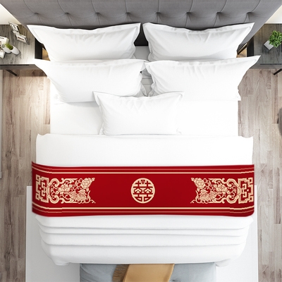 床旗床尾巾中式婚庆-淘宝拼多多热销床旗床尾巾中式