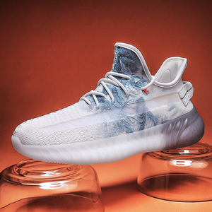 国潮aj椰子鞋男350夏季透气休闲鞋男上山虎百搭防滑爆款运动鞋潮