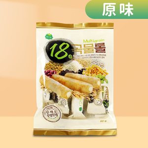 new韩国进口韩美禾谷物棒饼干芝士味玉米糙米18种谷物儿童小零食