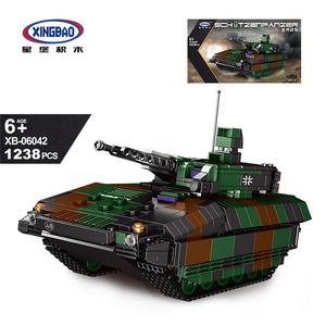 积木坦克拼装玩具军事模型星堡车装甲儿童难度益智战场男孩高战车
