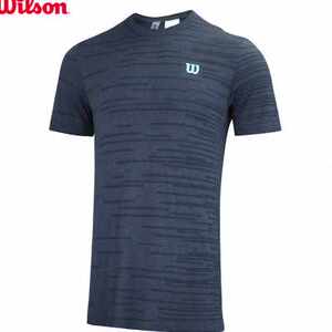 wilson威尔胜网球服男夏季网球运动短袖t恤快干上衣网眼透气面料