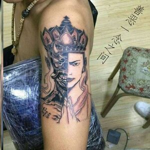 纹身贴魔佛唐僧