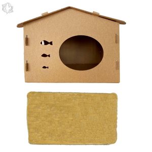 新品猫咪产房窝纸箱生r育繁殖箱胖猫屋瓦楞纸diy夏季猫舍猫屋家用