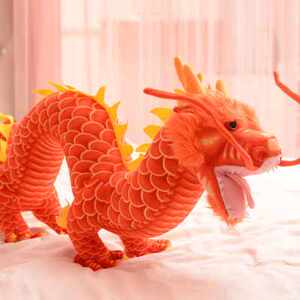 新品仿真龙毛绒玩具布娃娃中国龙公仔玩偶儿童礼物龙年吉祥物摆件