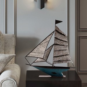 送同学毕业礼物创意帆船模型摆件一帆风顺家居客厅书房桌面装饰品