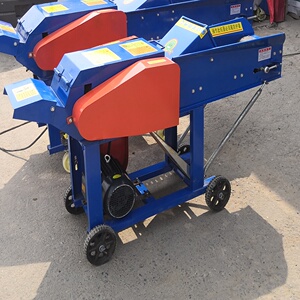 新品卧式铡草揉丝机r中型粉草养殖玉米秸秆切草家用全自动碎草一