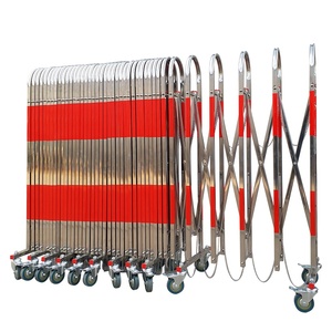 新品伸缩围栏幼儿园户外活动栅栏不锈钢可移动g室外推拉折叠隔离