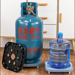 煤气瓶移动托架家用煤气罐底座桶装水置物架托盘液化气煤气罐架子