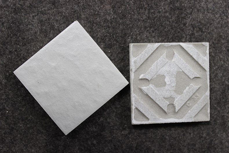 福建外墙瓷砖45x45mm白色麻面纸皮砖可做腰线马赛克工程建筑用砖