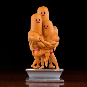 神奇宝贝 宠物小精灵 肌肉gk地鼠三兄弟手办模型公仔汽车载摆件