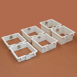 pvc接线盒 暗装盒 套盒86型2cm3cm拼装加高圈 阻燃 无底盒 增高圈