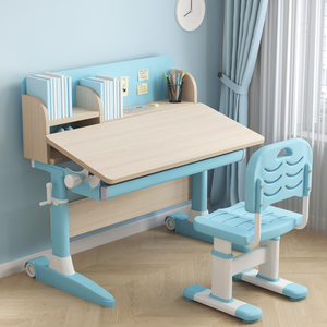 儿童可升降学习桌 家用多功能课桌椅套装