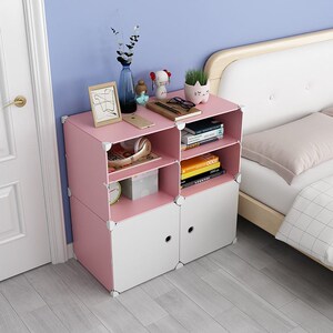 床头柜简易款可折叠床头柜小型简约卧室储物柜多功能家用小桌子特