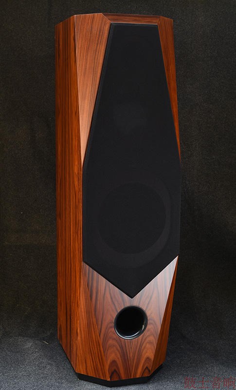 10寸12寸落地音箱空箱体仿盟主贴酸枝木皮前置主音箱三分频空箱壳