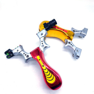 眼镜蛇弹弓光纤灯瞄快压v免绑弹弓架扁皮反曲弹工高精度户外