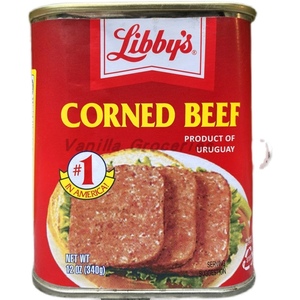 340g乌拉圭利比牛肉罐头午餐咸牛肉速食罐头libbys corned