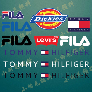 潮牌蒂克dickies热转印烫画李维斯红小号汤米斐乐filat恤烫印图案