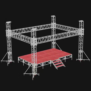 001人付款淘宝铝合金灯光架 广告舞台灯光架子truss架 婚庆背景桁架