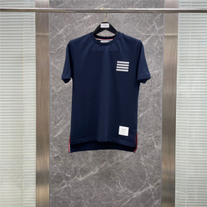 22春夏新款高版本tb短袖经典四条杠男女圆领百搭休闲汤姆布朗t恤
