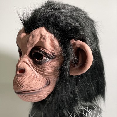 邓超同款大猩猩头套化妆假面舞会万圣r节恐怖面具头套cos动物可爱