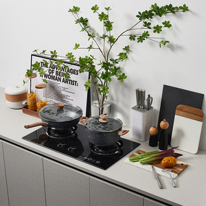 北欧风格装饰摆件样板房厨房摆件组合仿真燃气灶模型瓷砖店装饰品