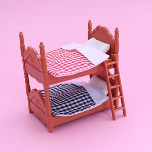 古风微缩摆件微缩家具古风芭比娃娃家具全套公主睡觉床迷你双层床