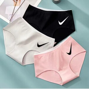 nike耐克官方旗舰店内裤女紫色纯棉抗菌透气三角裤无痕少女弹力