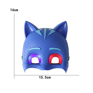 000人付款淘宝睡衣小英雄衣服儿童节表演服cos动漫图案猫小子面具披风